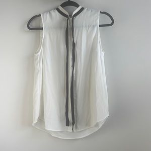 H&M business blouse white with a black neck tie